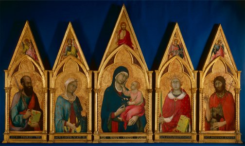 Simone Martini - Boston Polyptych. Free illustration for personal and commercial use.