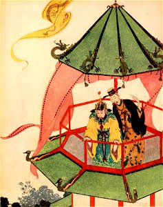 Sinbad the sailor & other stories from the Arabian nights - Dulac color plate facing page 104