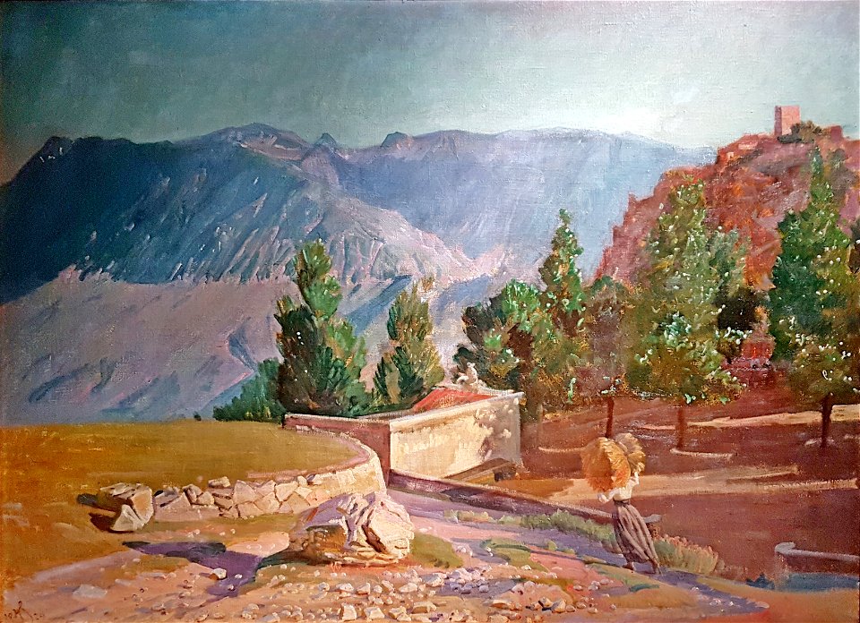 Knud Sinding - Italiensk landskab - 1924