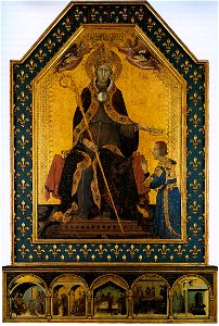 Simone Martini. St. Louis of Toulouse Altarpiece. 1317. Mus.Capodimonte, Naples.