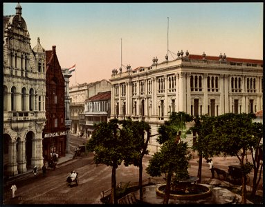 Singapore. Chartered Bank Buildings. Battery Road LCCN2017657651