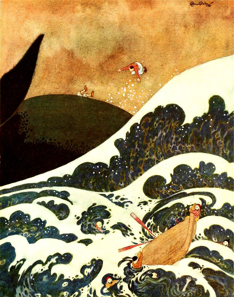 Sinbad the sailor & other stories from the Arabian nights - Dulac color plate facing page 016
