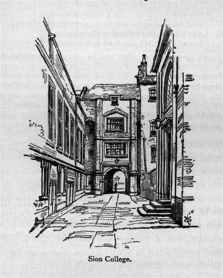 Sion College - Walks in London, Augustus Hare, 1878