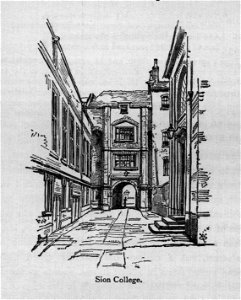 Sion College - Walks in London, Augustus Hare, 1878