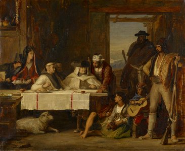 Sir David Wilkie (1785-1841) - The Spanish Posada, A Guerilla Council of War - RCIN 405094 - Royal Collection