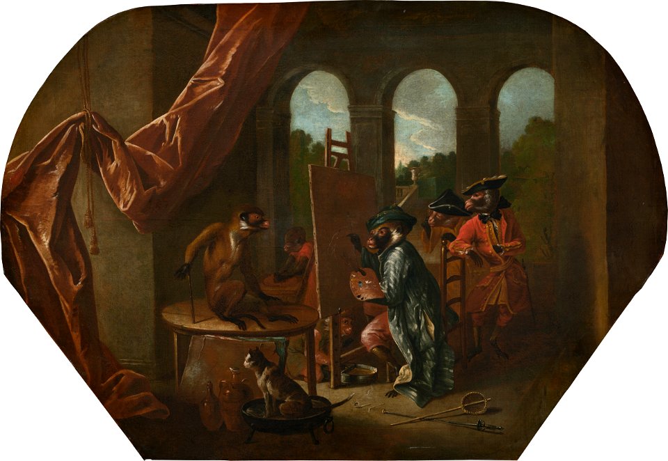 Singerie The Painter A12344