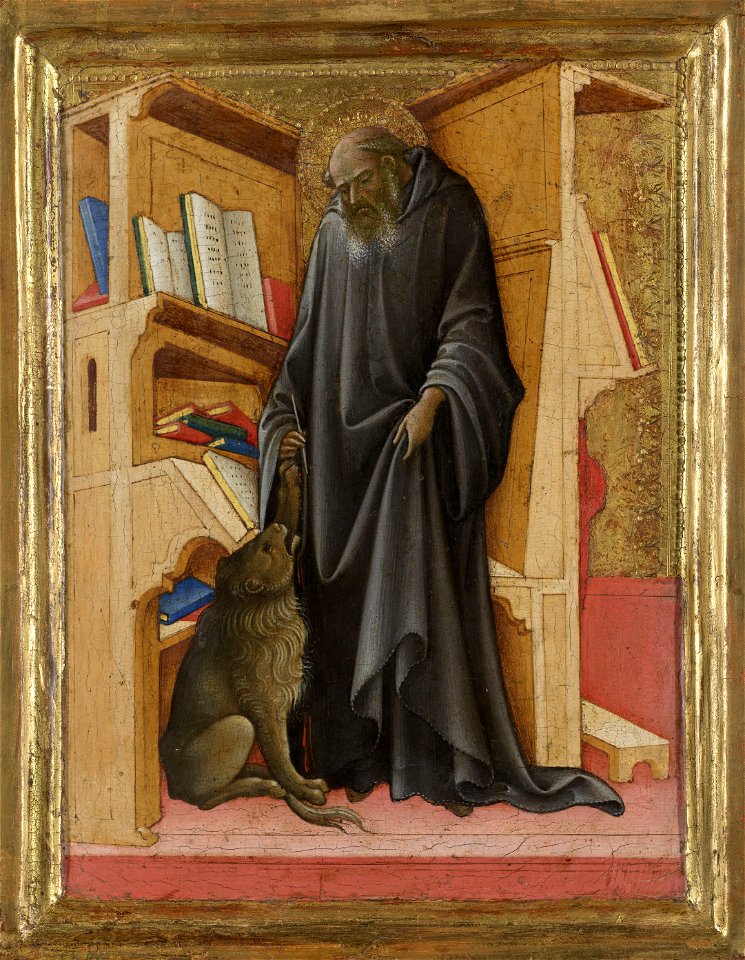 Sint-Hiëronymus in zijn studeervertrek Rijksmuseum SK-A-3976