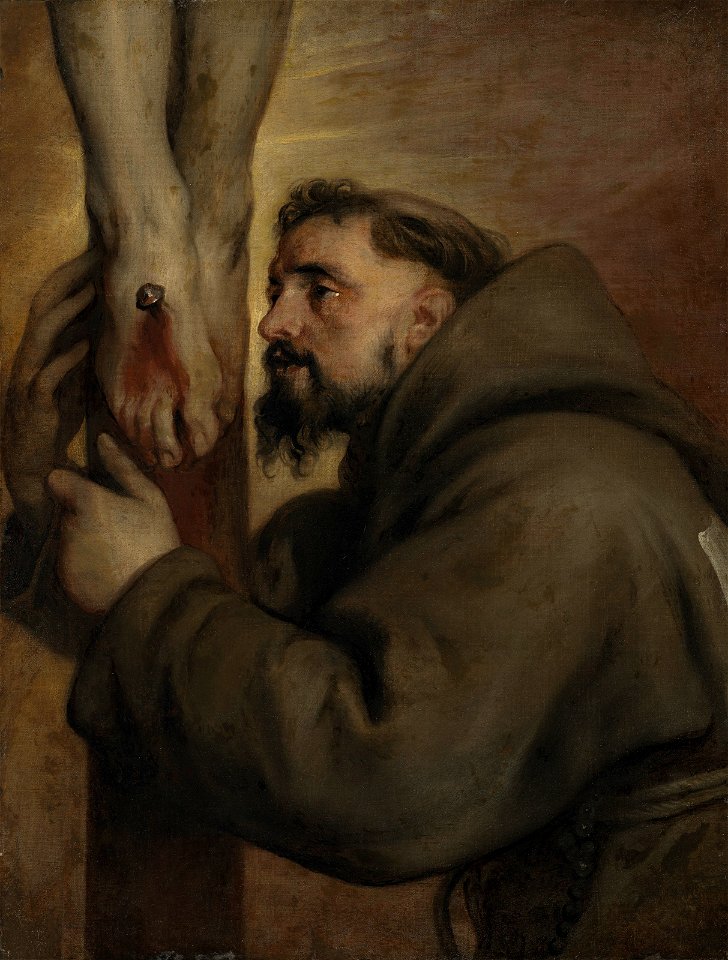 Sir anthony van dyck saint francis of assisi at the foot of the cross114813)