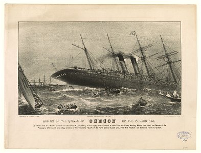 Sinking of the steamship Oregon of the Cunard Line LCCN92501002