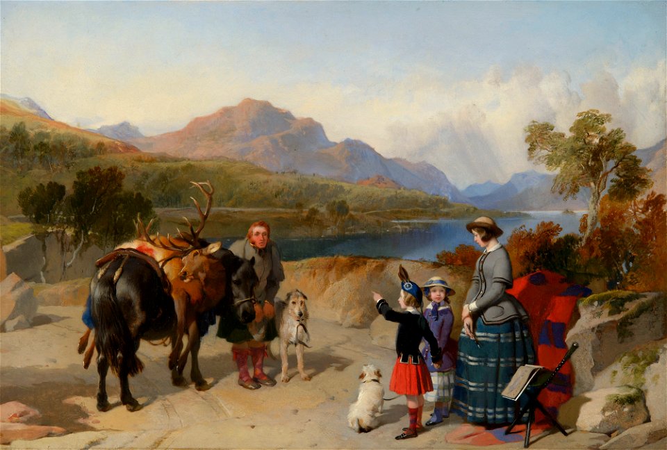 Sir Edwin Landseer (1803-73) - Queen Victoria at Loch Laggan - RCIN 403119 - Royal Collection