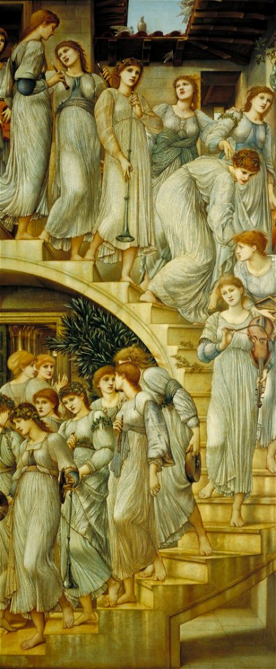 Sir Edward Coley Burne-Jones - The Golden Stairs - Google Art Project