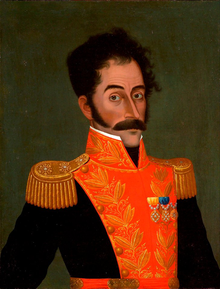 Simón Bolívar by José Gil de Castro. Free illustration for personal and commercial use.