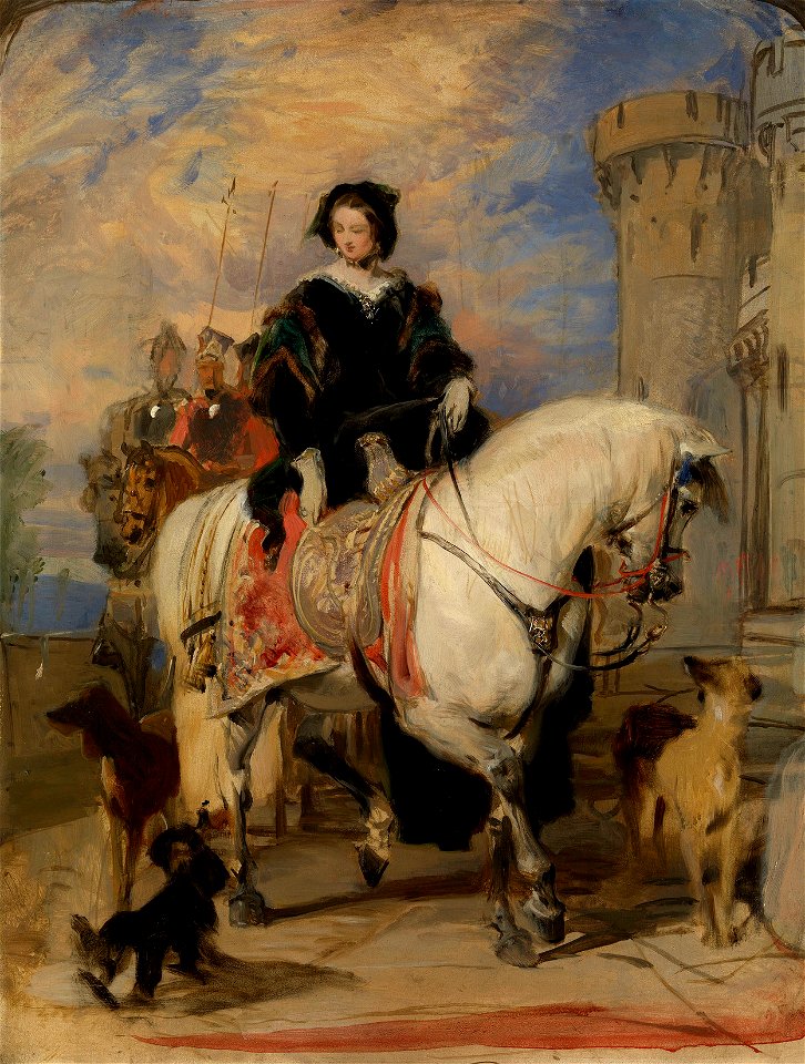 Sir Edwin Landseer (1803-73) - Queen Victoria (1819-1901) on Horseback - RCIN 400200 - Royal Collection