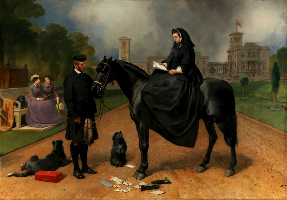 Sir Edwin Landseer (1803-73) - Queen Victoria at Osborne - RCIN 403580 - Royal Collection