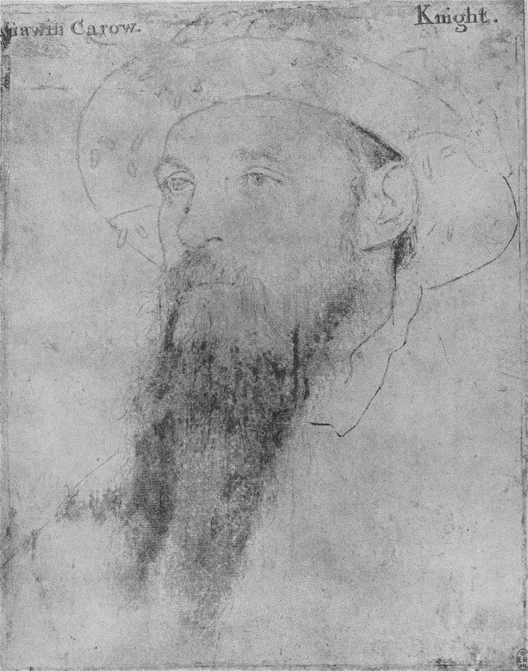 Sir Gavin Carew, by Hans Holbein the Younger