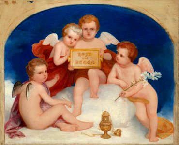 Sir Charles Lock Eastlake (1793-1865) - A Group of Angels - RCIN 403673 - Royal Collection