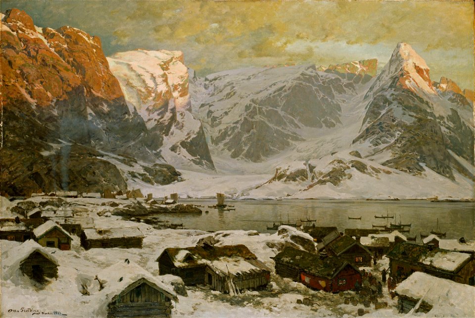 Otto Sinding - View from Reine in Lofoten - NG.M.00318 - National Museum of Art, Architecture and Design
