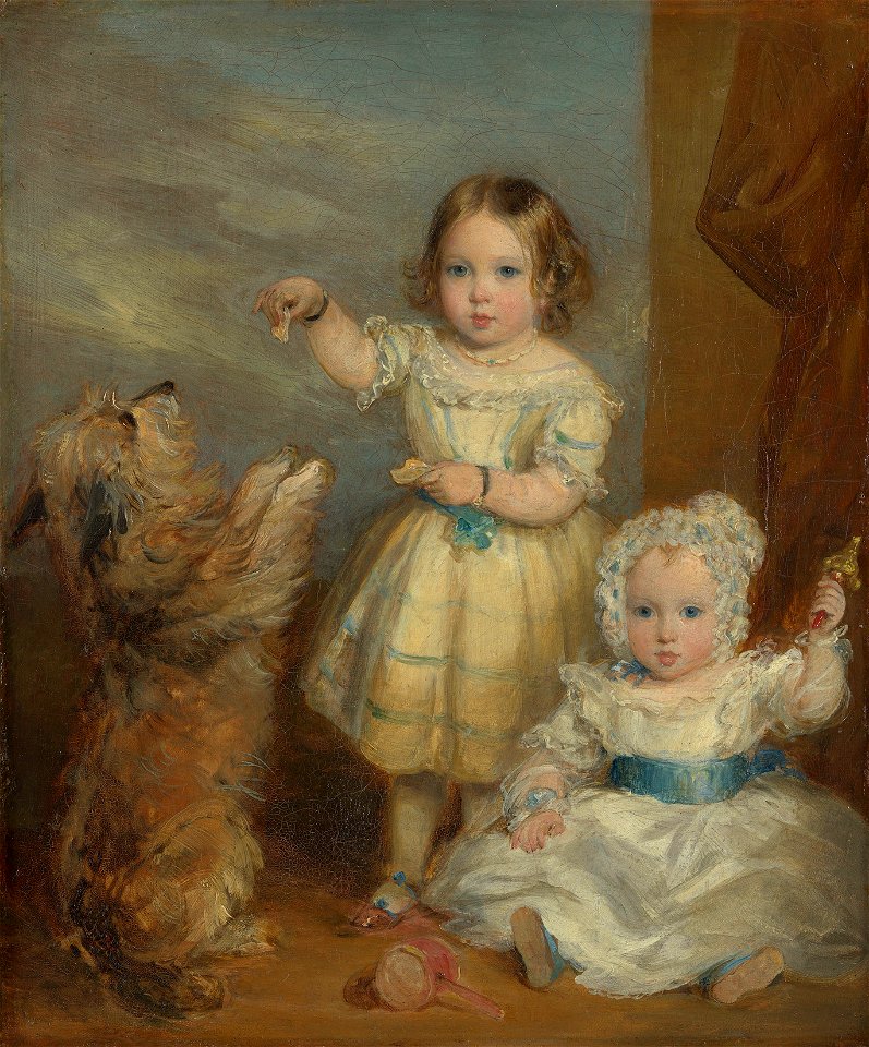 Sir Francis Grant (1803-78) - Victoria, Princess Royal (1840-1901) and Albert Edward, Prince of Wales (1841-1910) - RCIN 405044 - Royal Collection
