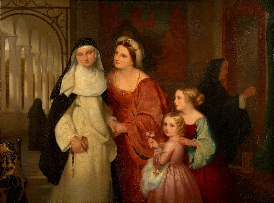 Sir Charles Lock Eastlake (1793-1865) - Zia Theresa, The visit to the nun - RCIN 405854 - Royal Collection