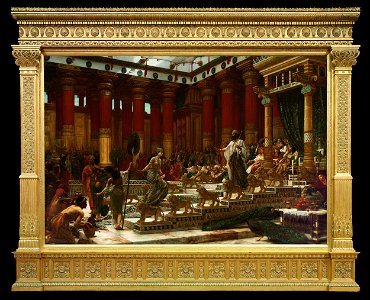 Sir Edward John Poynter - The visit of the Queen of Sheba to King Solomon - Google Art Project