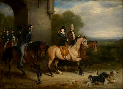 Sir Francis Grant (1803-78) - Queen Victoria (1819-1901) riding out - RCIN 400749 - Royal Collection
