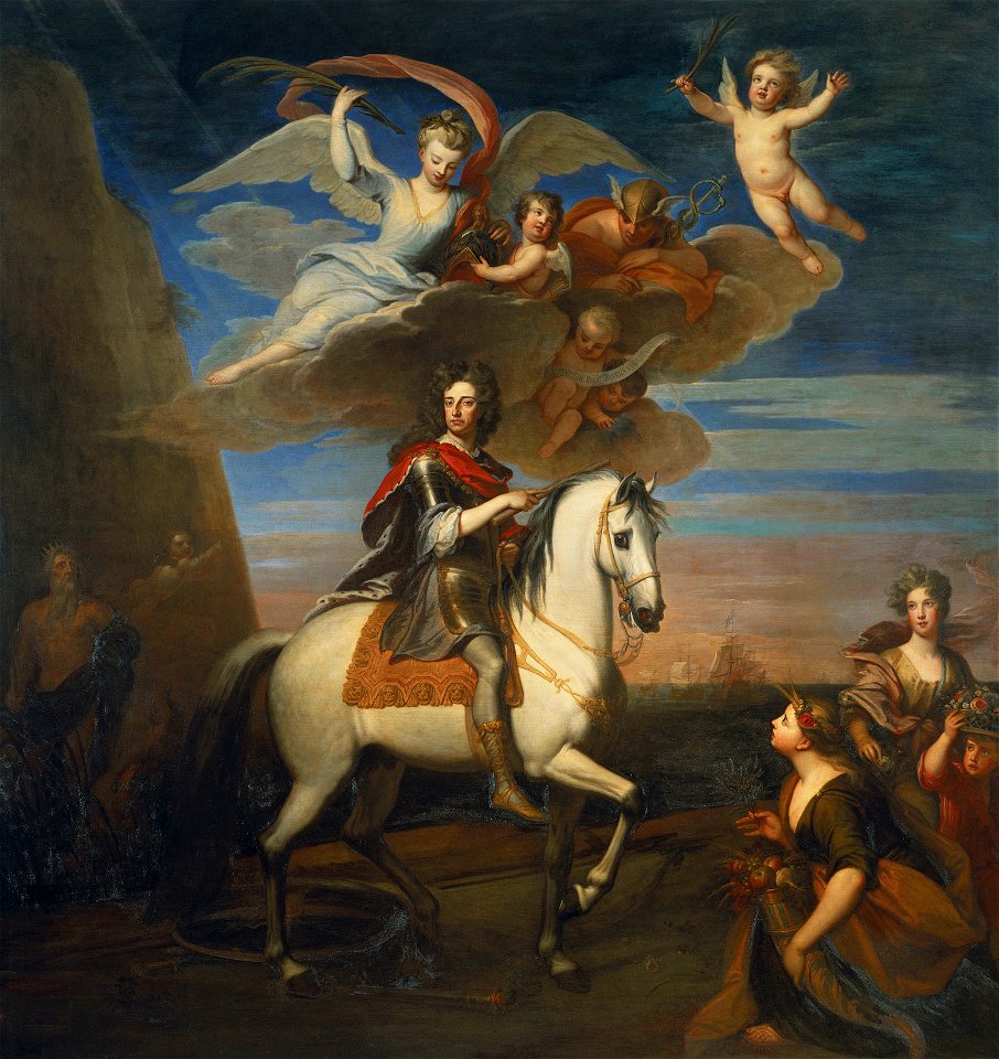 Sir Godfrey Kneller (1646-1723) - William III (1650-1702) on horseback - RCIN 403986 - Royal Collection