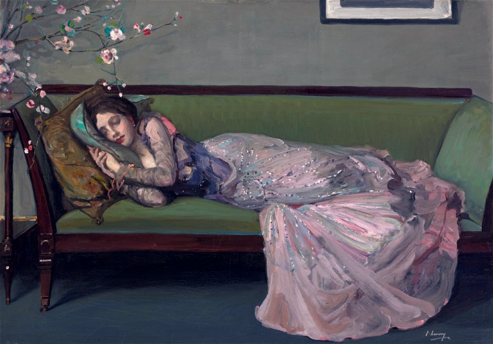 Sir John Lavery, The Green Sofa