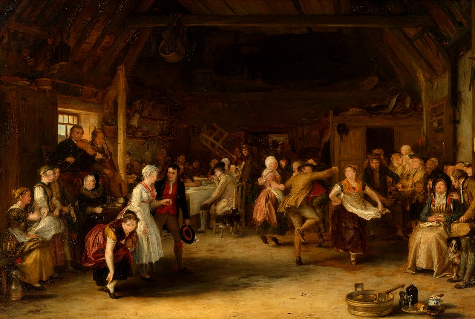 Sir David Wilkie (1785-1841) - The Penny Wedding - RCIN 405536 - Royal Collection