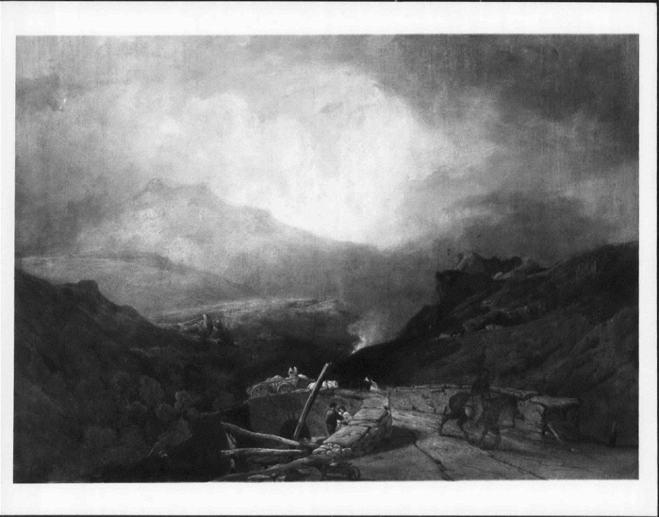 Sir Augustus Wall Callcott (1779-1844) - A Mountain Landscape - RCIN 406501 - Royal Collection