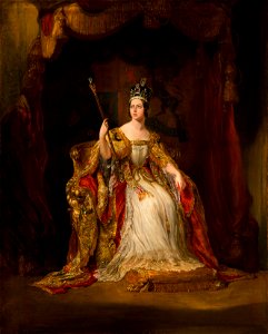 Sir George Hayter (1792-1871) - Queen Victoria (1819-1901) - RCIN 401213 - Royal Collection. Free illustration for personal and commercial use.