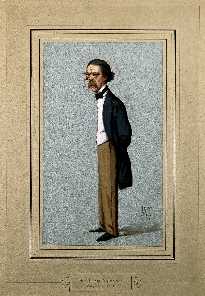 Sir Henry Thompson. Watercolour by C. Pellegrini (Ape), 1874 Wellcome V0006625
