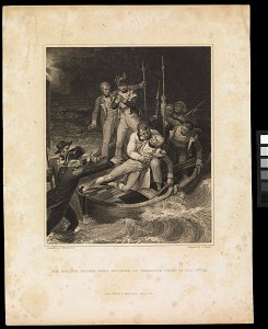 Sir Horatio Nelson when wounded at Teneriffe, Night of July 24th 1797 RMG PU4077