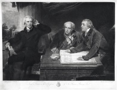Sir Francis Baring, 1st Bt, John Baring; Charles Wall by Sir Thomas Lawrence. Free illustration for personal and commercial use.