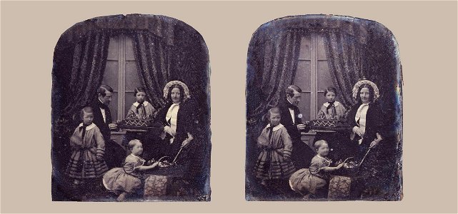 Sir Charles Wheatstone and his family by Antoine Claudet
