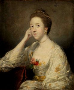 Sir Joshua Reynolds - Portrait of a Lady in White - 1956.11.43 - Smithsonian American Art Museum. Free illustration for personal and commercial use.