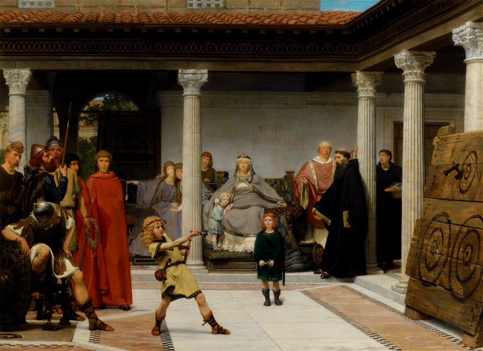 Sir Lawrence Alma-Tadema - Education of the children of Clovis