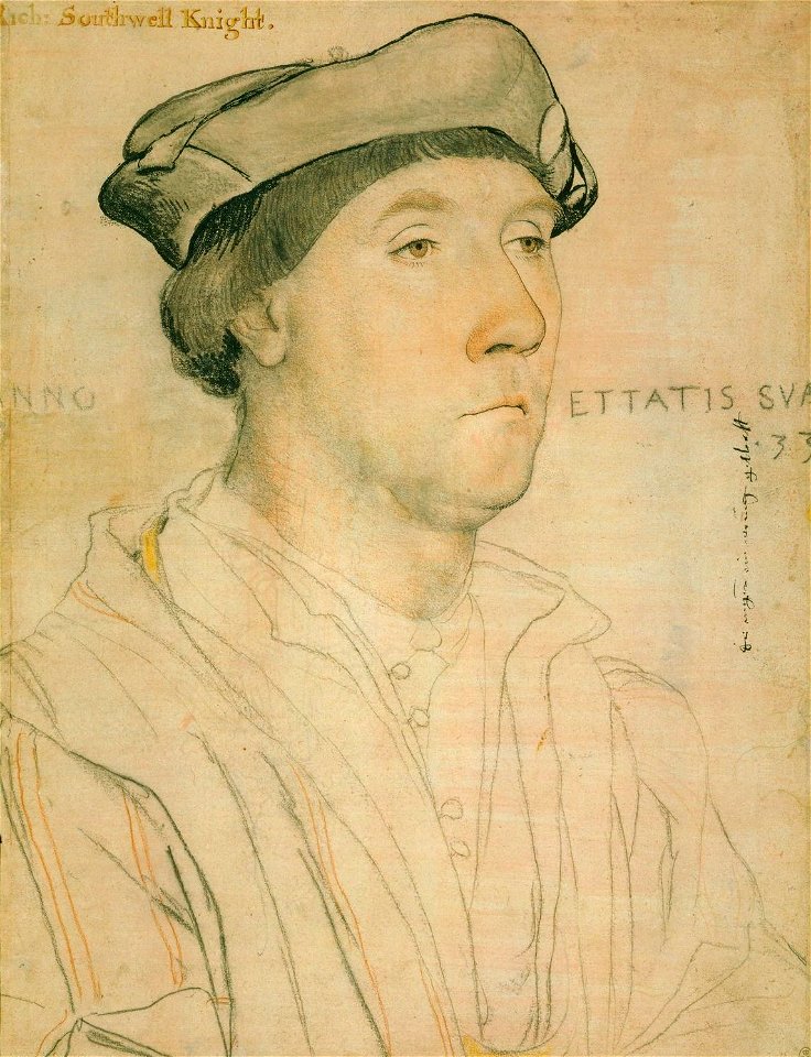 Sir Richard Southwell, drawing by Hans Holbein the Younger