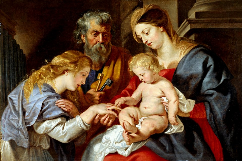 Sir Peter Paul Rubens - The Mystic Marriage of Saint Catherine - BF.1978.7 - Museum of Fine Arts