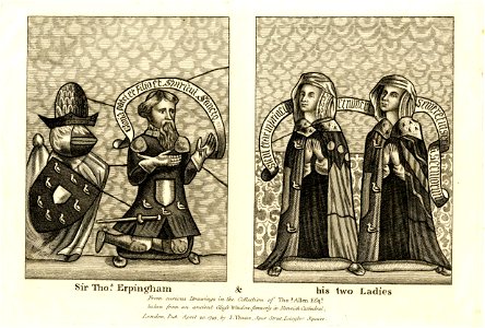 Sir Thomas Erpingham with his two wives