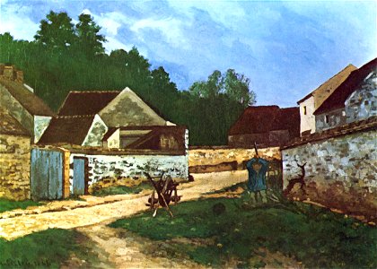 Alfred Sisley - Rue de village à Marlotte, 1866