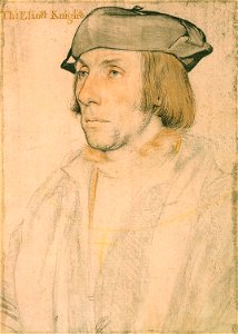 Sir Thomas Elyot by Hans Holbein the Younger. Free illustration for personal and commercial use.