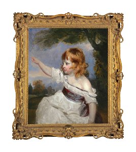 Sir joshua reynolds pra portrait of master hare or infancy). Free illustration for personal and commercial use.