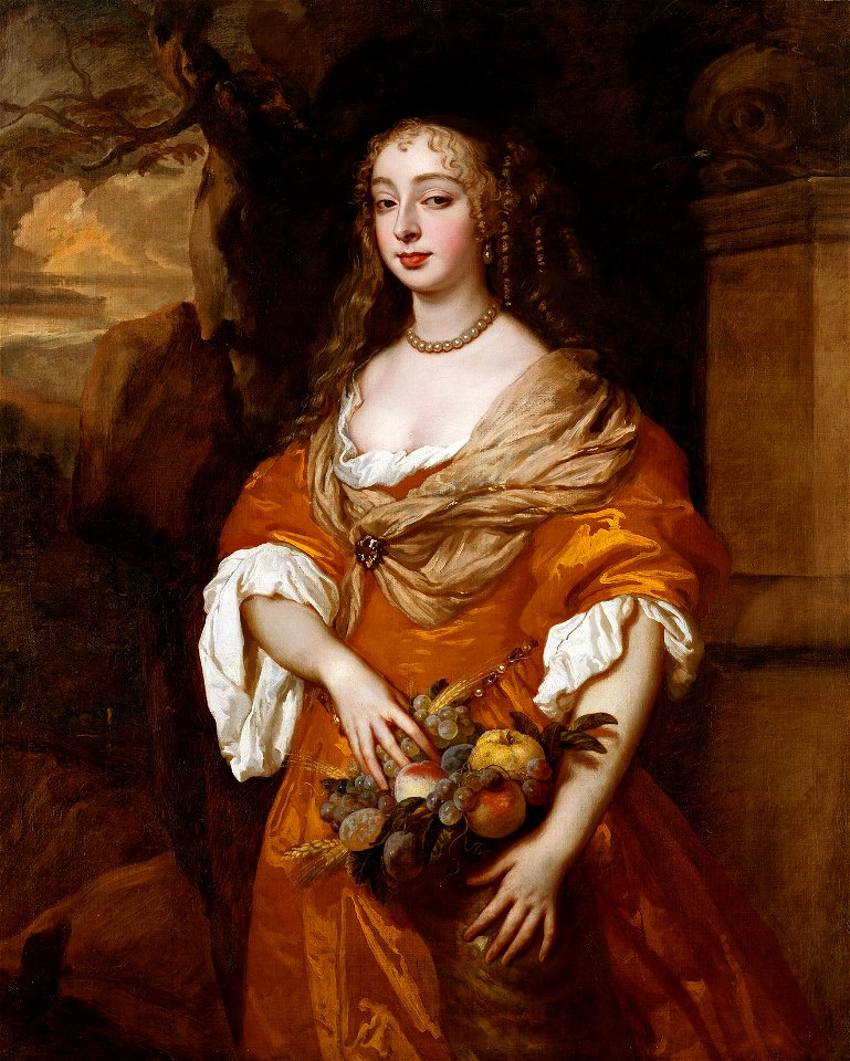 Sir Peter Lely (1618-80) - Jane Needham, Mrs Myddleton (1646-92) - RCIN 401211 - Royal Collection
