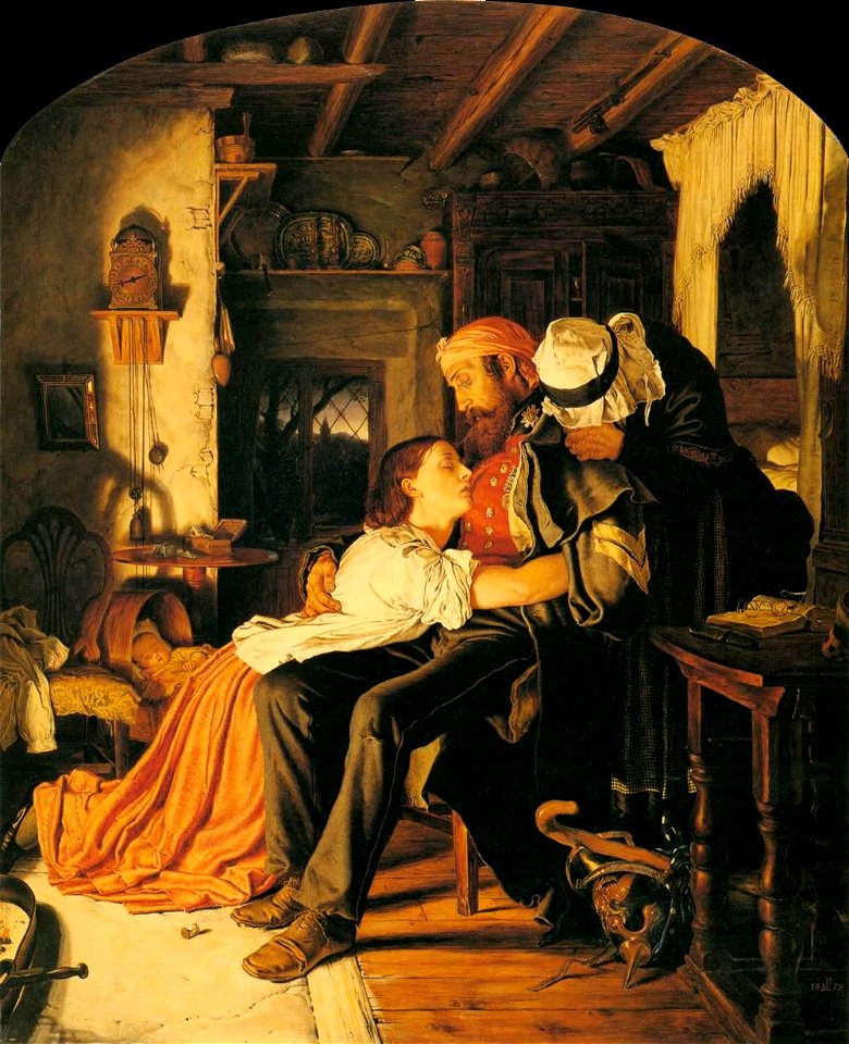 Sir Joseph Noel Paton - 'Home' - The Return from the Crimea - WGA17119
