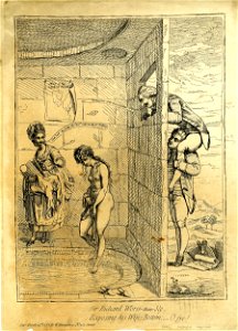 Sir Richard Worse-than-sly, exposing his wifes bottom; o fye! (BM 1868,0808.4807)