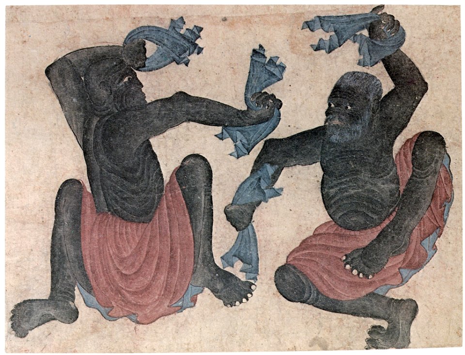 Siyah Qalem - Hazine 2153, s.34b - dancers