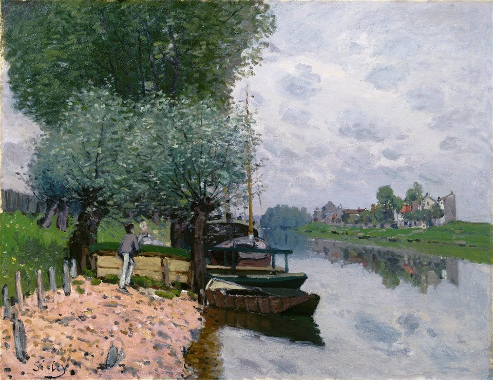 La Seine à Bougival by Alfred Sisley 1872
