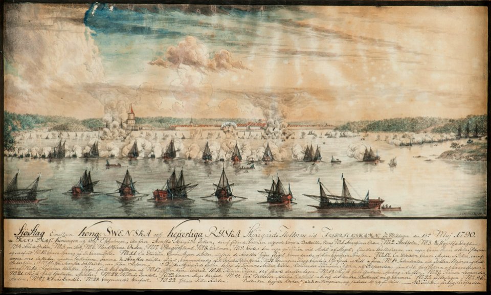 Sjöstrid-Fredrickshamn 15-5 1790 - Sjöhistoriska museet - S 1824