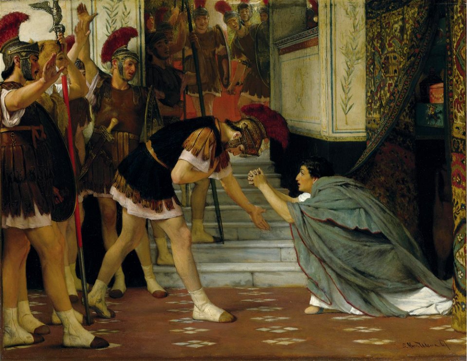 Sir Lawrence Alma-Tadema - Proclaiming Claudius Emperor