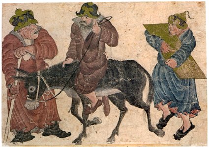 Siyah Qalem - Hazine 2153, s.38b - three men